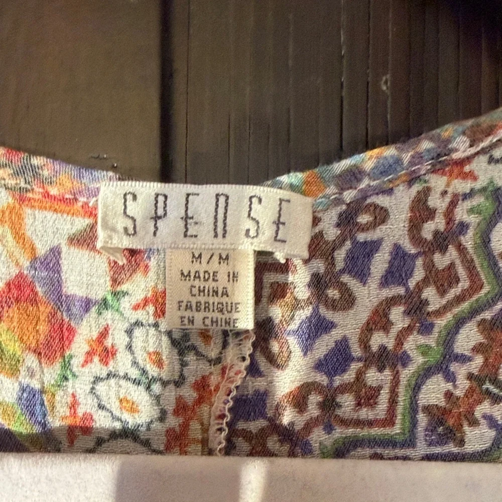 Spense Multicolor Patterned Tank Top - Picture 3 of 4